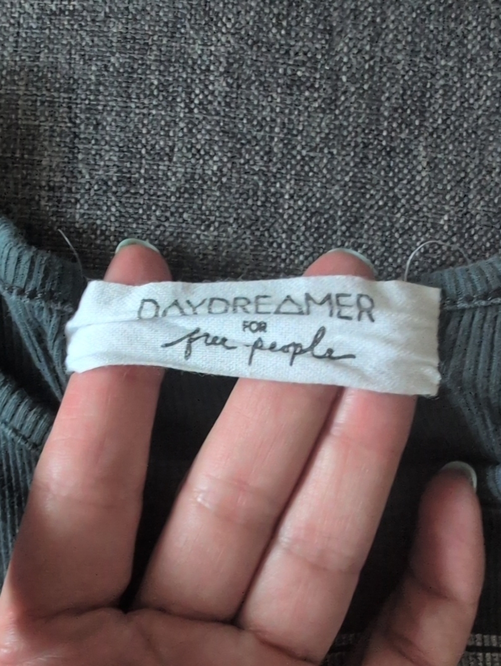 Daydreamer x Free People The Empress Ribbed Baby Tee - Picture 3 of 6